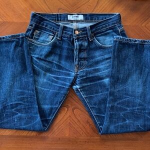 Baldwin Jean The Henley Classic Slim Selvedge Denim Mens 29 x 26 Kansas City USA